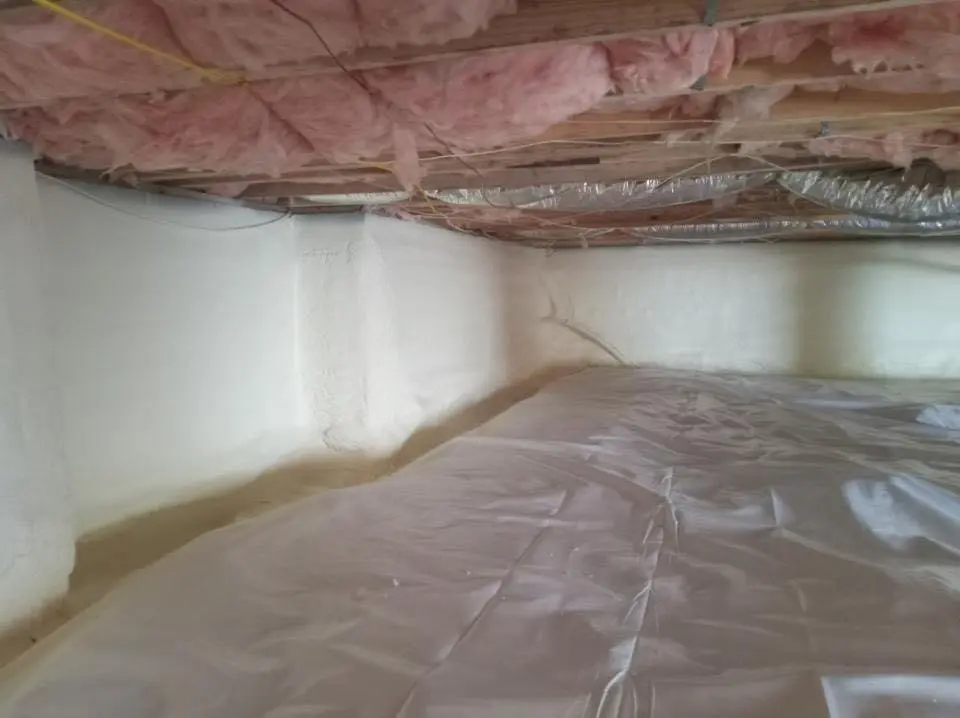Crawl space encapsulation with closed-cell spray foam for Spray Foam Roofing in Stillwater
